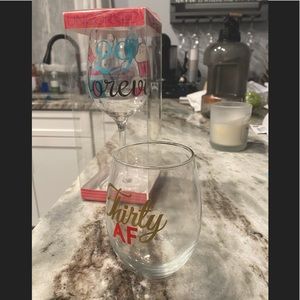 30th Birthday Wine Glasses - NEW
